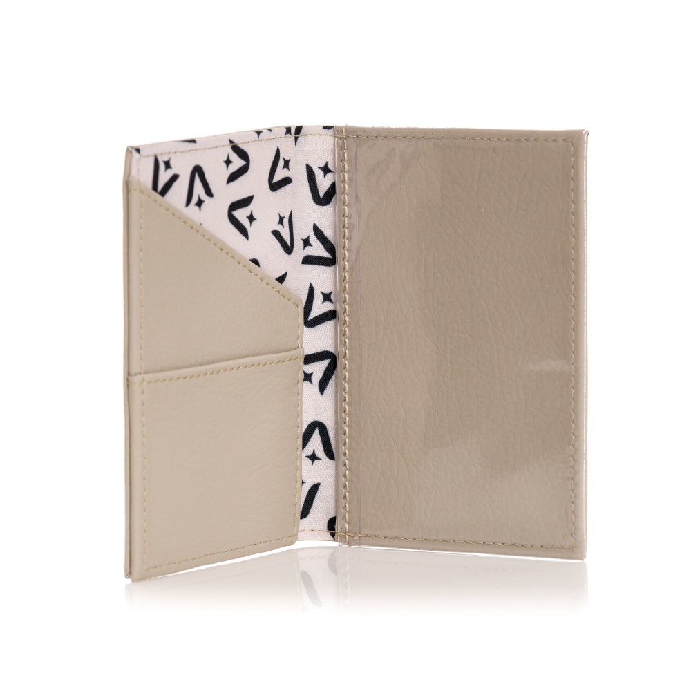 PORTAPASAPORTE PRAGA CENIZA CON BORDADO