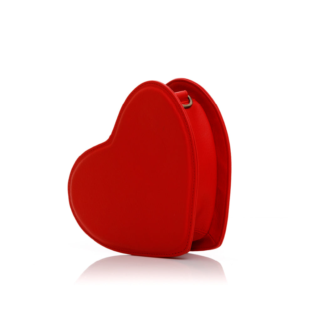 MANOS LIBRES PARA MUJER PEQUEÑO BARI ROJO EN CUERO VEGANO