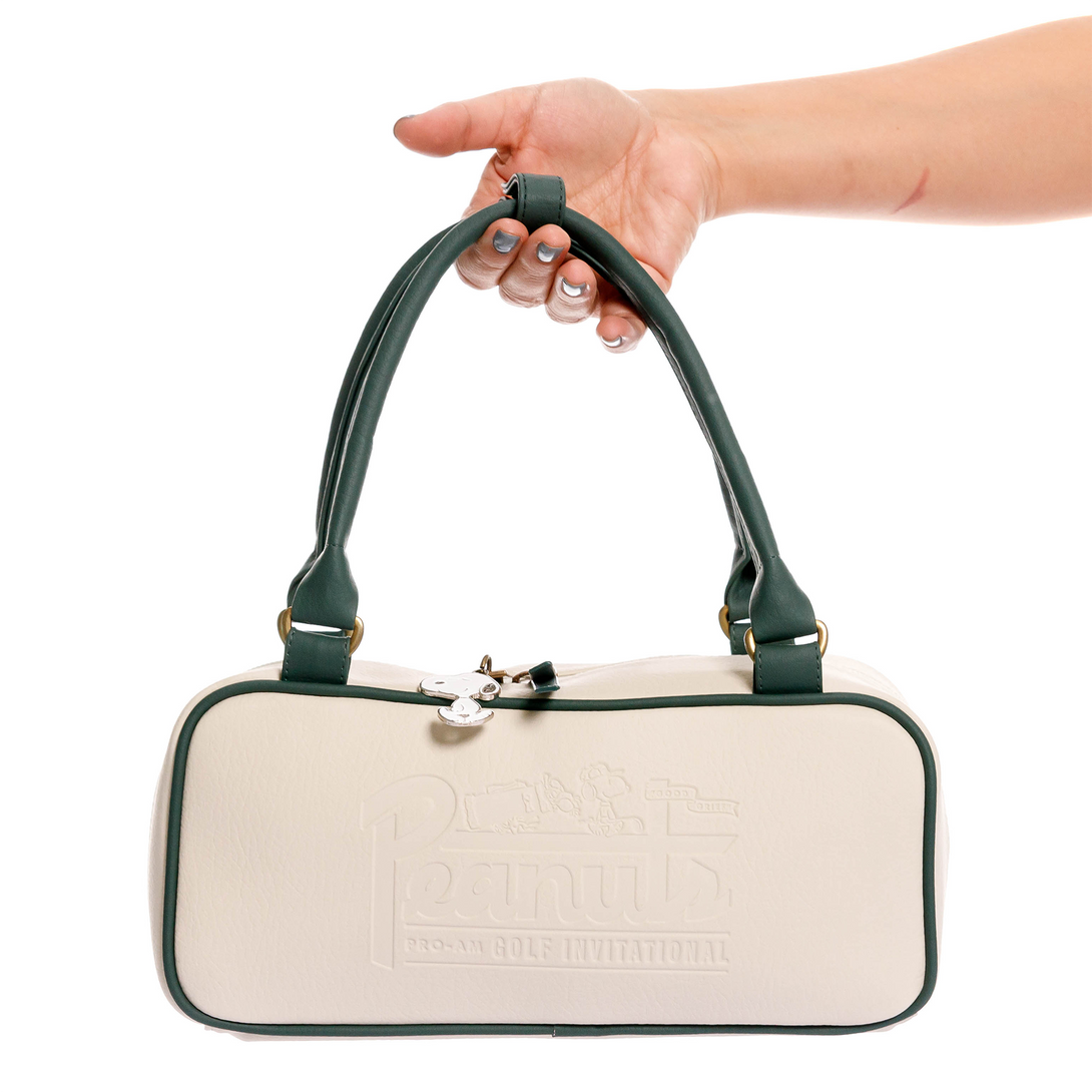 Manos libres para mujer con cargaderas Snoopy fabricado en PVC con estilo repujado con cargaderas para hombros