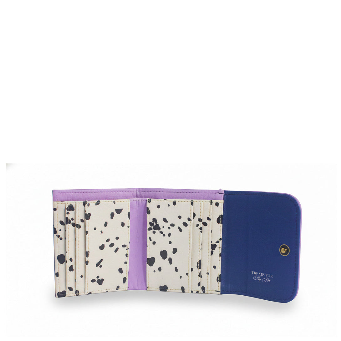 Billetera Para Mujer Italia Pequeña Azul Pets & Friends