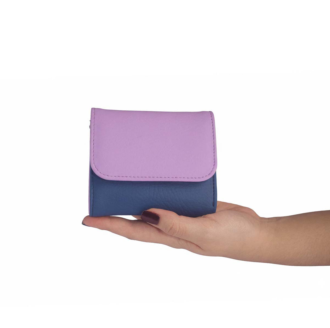 Billetera Para Mujer Italia Pequeña Azul Pets & Friends