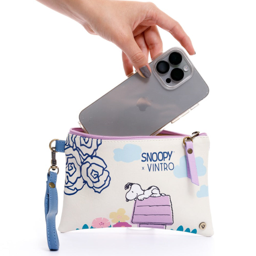 COSMETIQUERA O MONEDERO PARA MUJER RUANDA FLORES SNOOPY