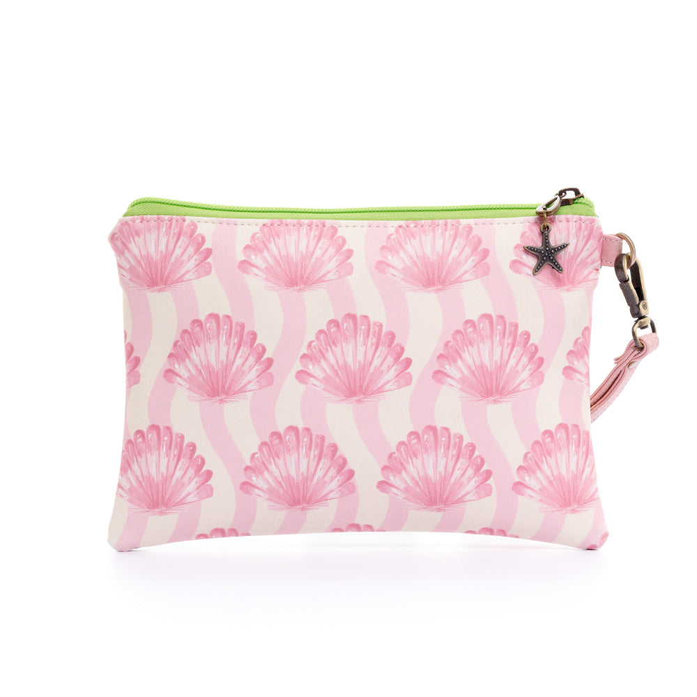 COSMETIQUERA PARA MUJER TOGO VERDE EN CUERO VEGANO CON PULSERA