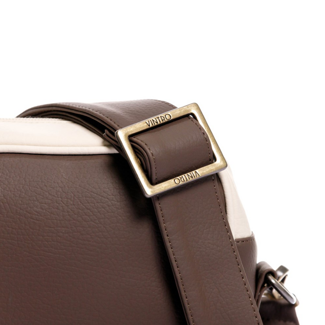 MANOS LIBRES PARA MUJER ROMA CHOCOLATE CON CARGADERA REMOVIBLE