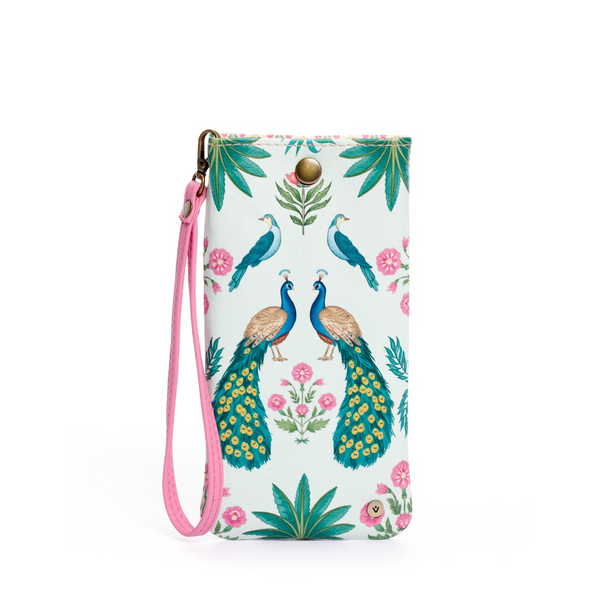 ESTUCHE DE GAFAS O CELULAR PARA MUJER INDIAN GARDEN CON PULSERA Y BROCHE
