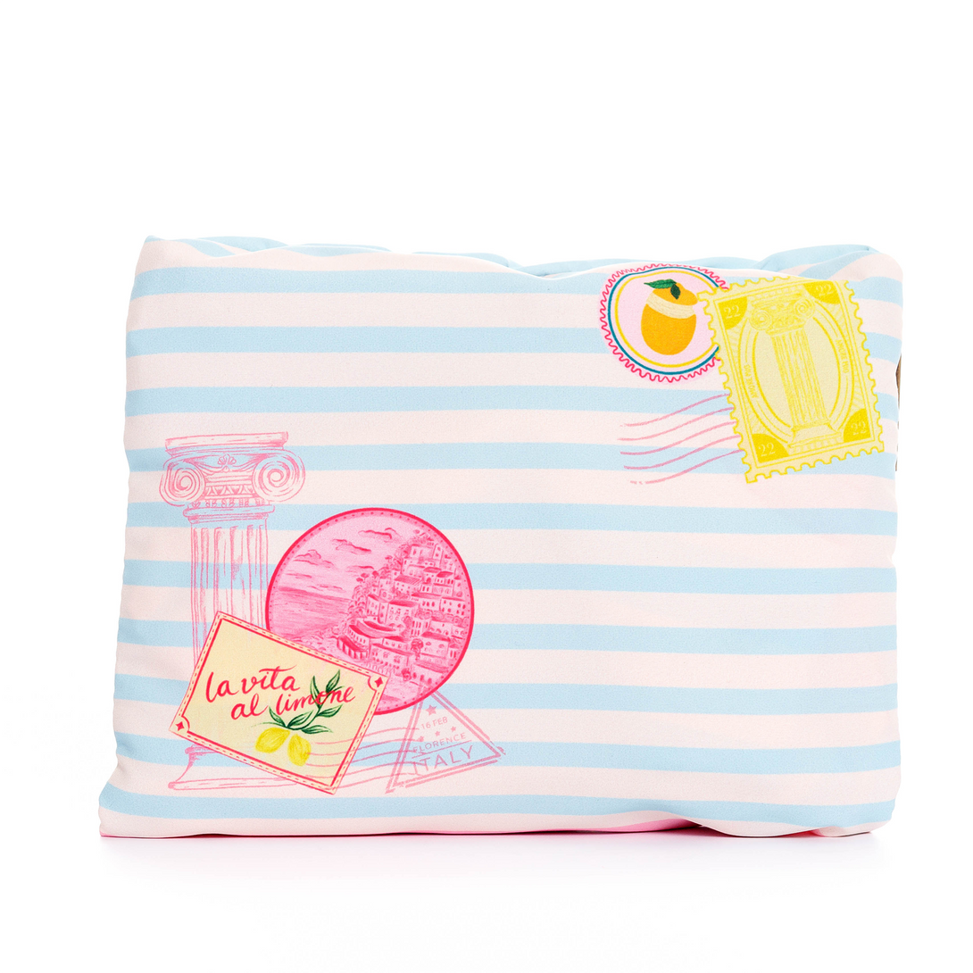 BOLSA ECOLOGICA PARA MUJER ESTAMPADA ITALIA EN TELA ANFLUÍDO PLEGABLE