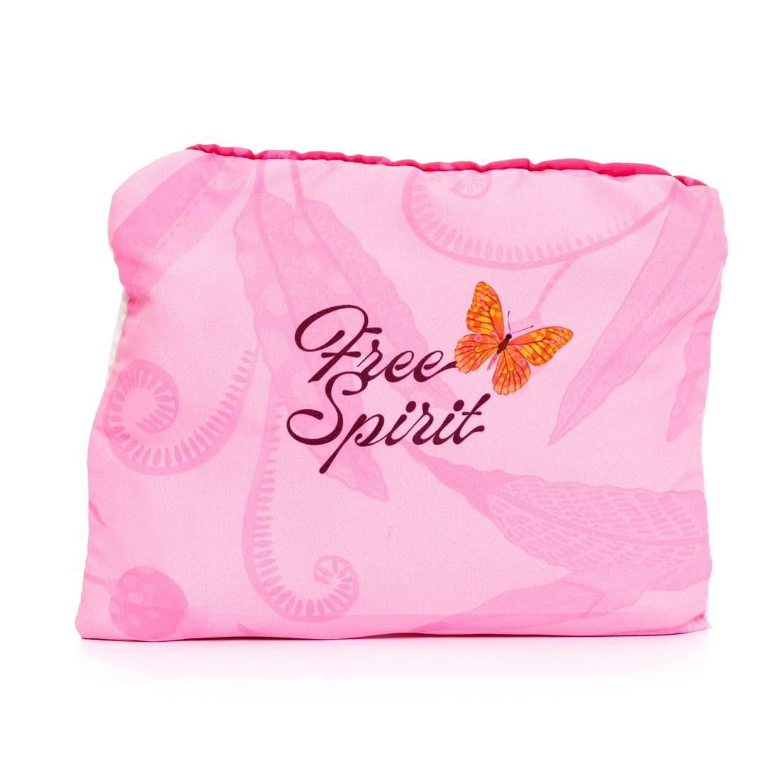 BOLSA ECOLOGICA PARA MUJER ESTAMPADA MARIPOSA EN TELA ANFLUÍDO PLEGABLE
