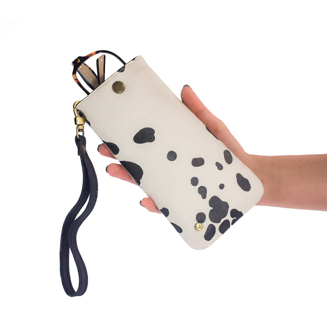 Estuche Para Gafas Y Celular Estampado Para Mujer Con Pulsera Pets & Friends