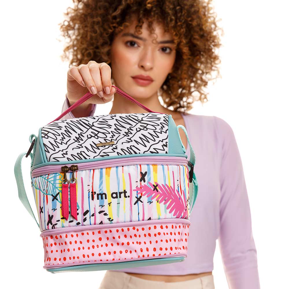 LONCHERA PARA MUJER TAMPA EXPANDIBLE EN LONA