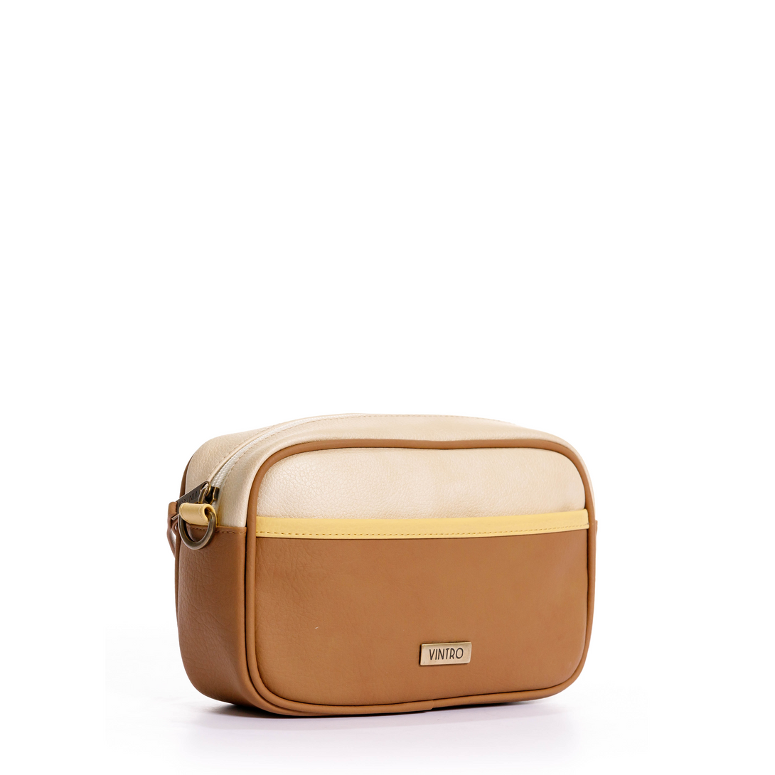 manos libes solido para mujer, fabricado en pvc con correa, en color café con beige