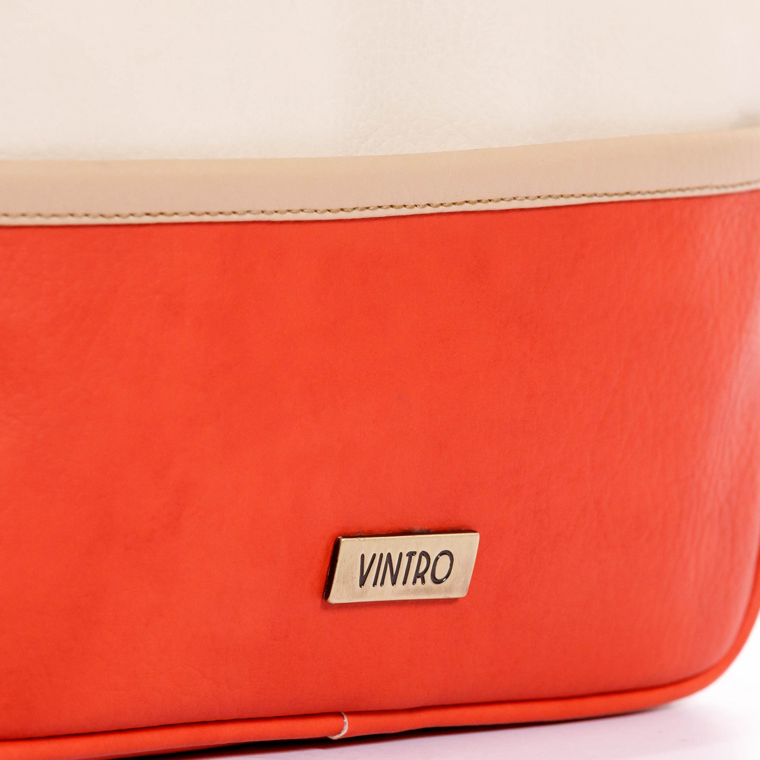 manos libes solido para mujer, fabricado en pvc con correa, en color salmon