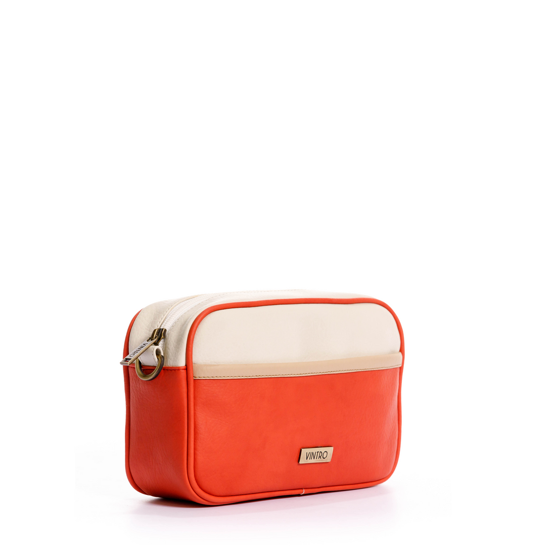 manos libes solido para mujer, fabricado en pvc con correa, en color salmon