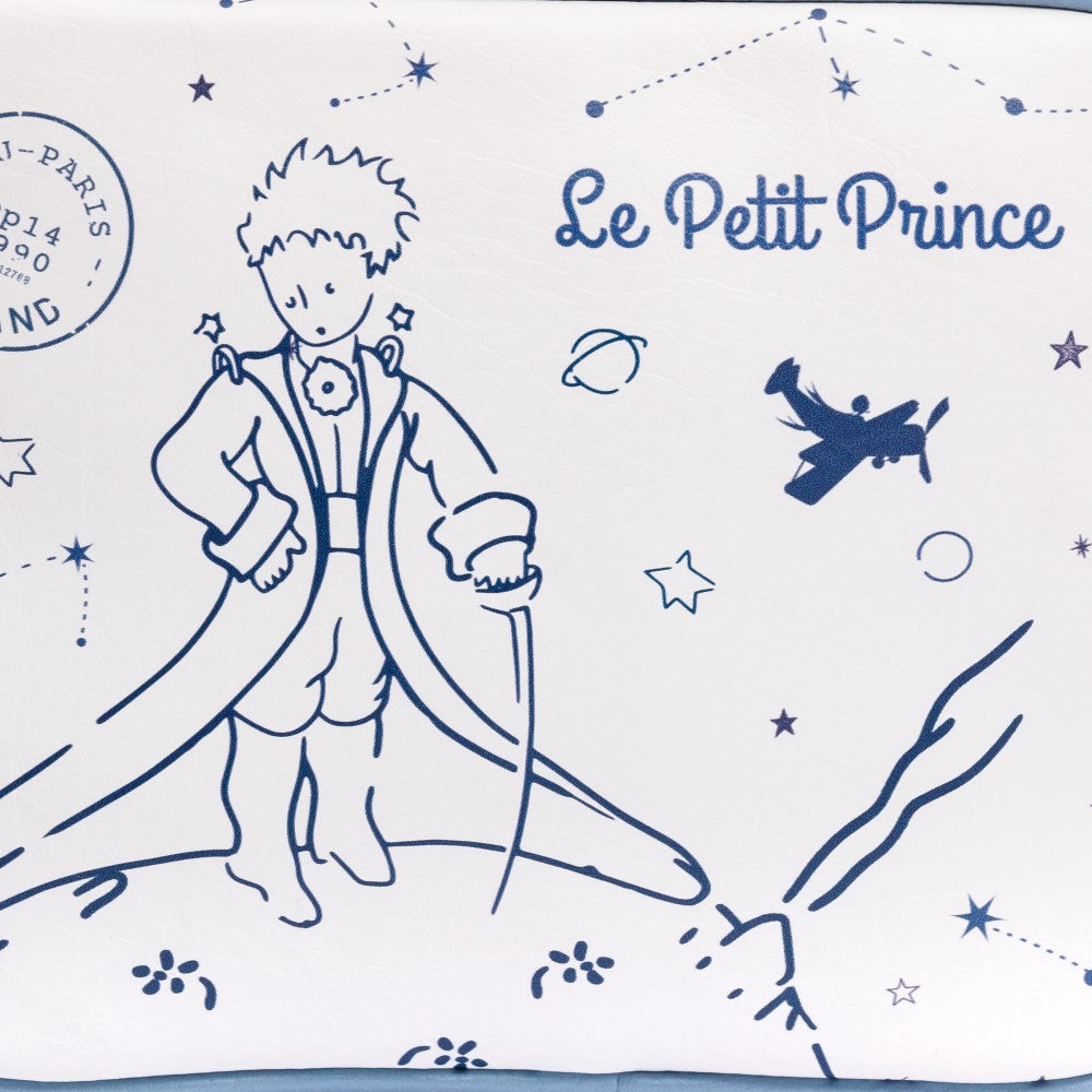 MANOS LIBRES PARA MUJER ROMA AZUL PRINCIPITO EN CUERO VEGANO CON CARGADERA REMOVIBLE