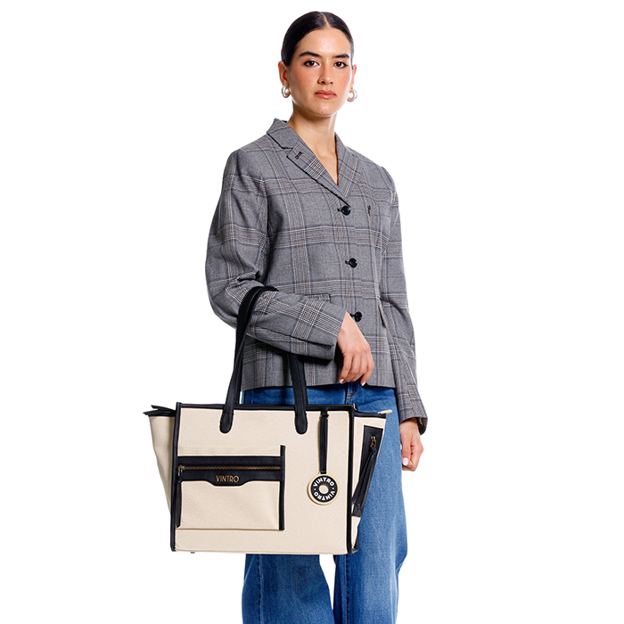 CARTERA PARA MUJER CRIQUET NEGRO EN PRESTON MARFIL