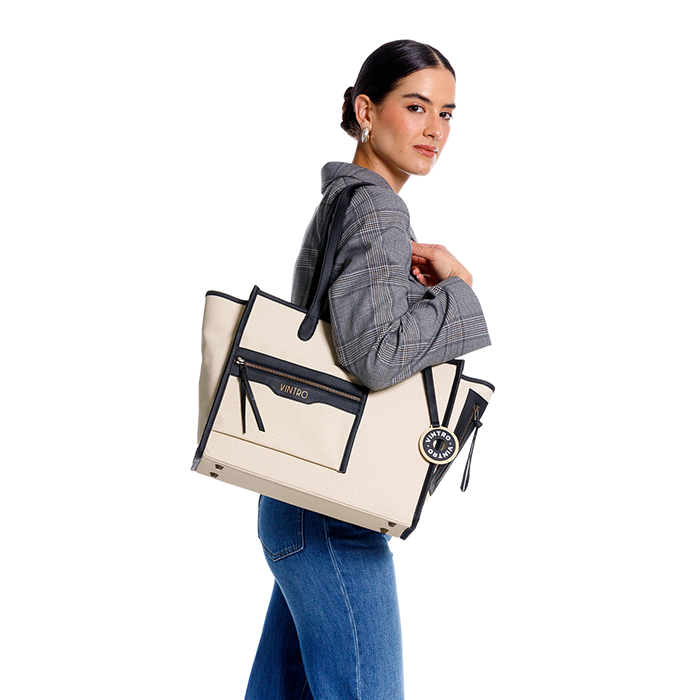 CARTERA PARA MUJER CRIQUET NEGRO EN PRESTON MARFIL