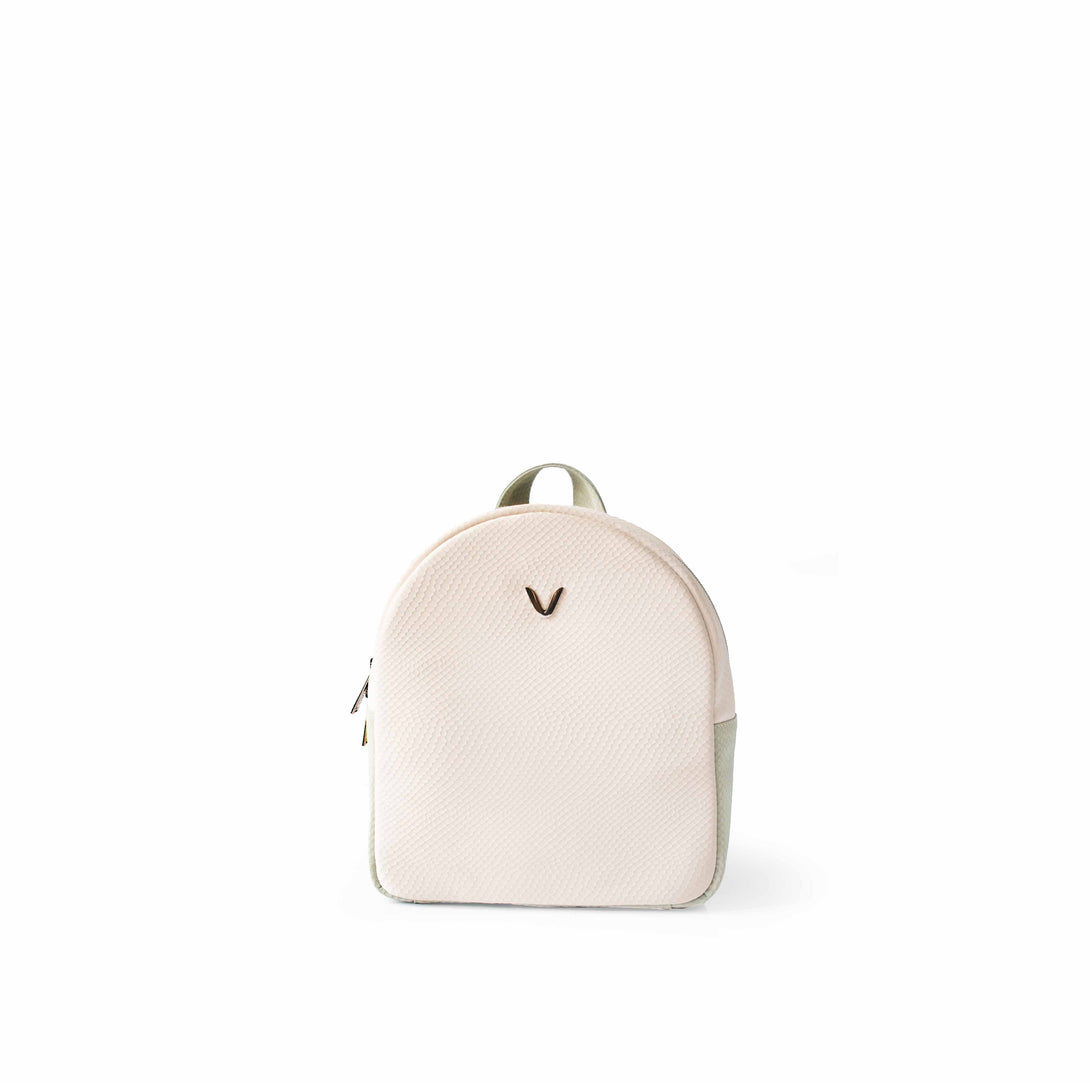 morral mini seda con cargaderas color beige con cargaderas
