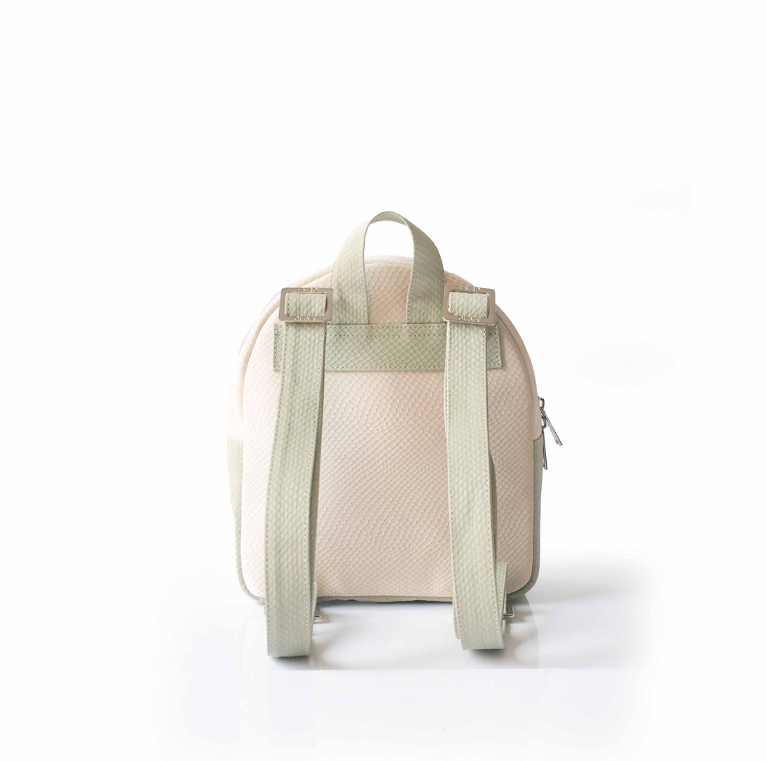 morral mini seda con cargaderas color beige con cargaderas