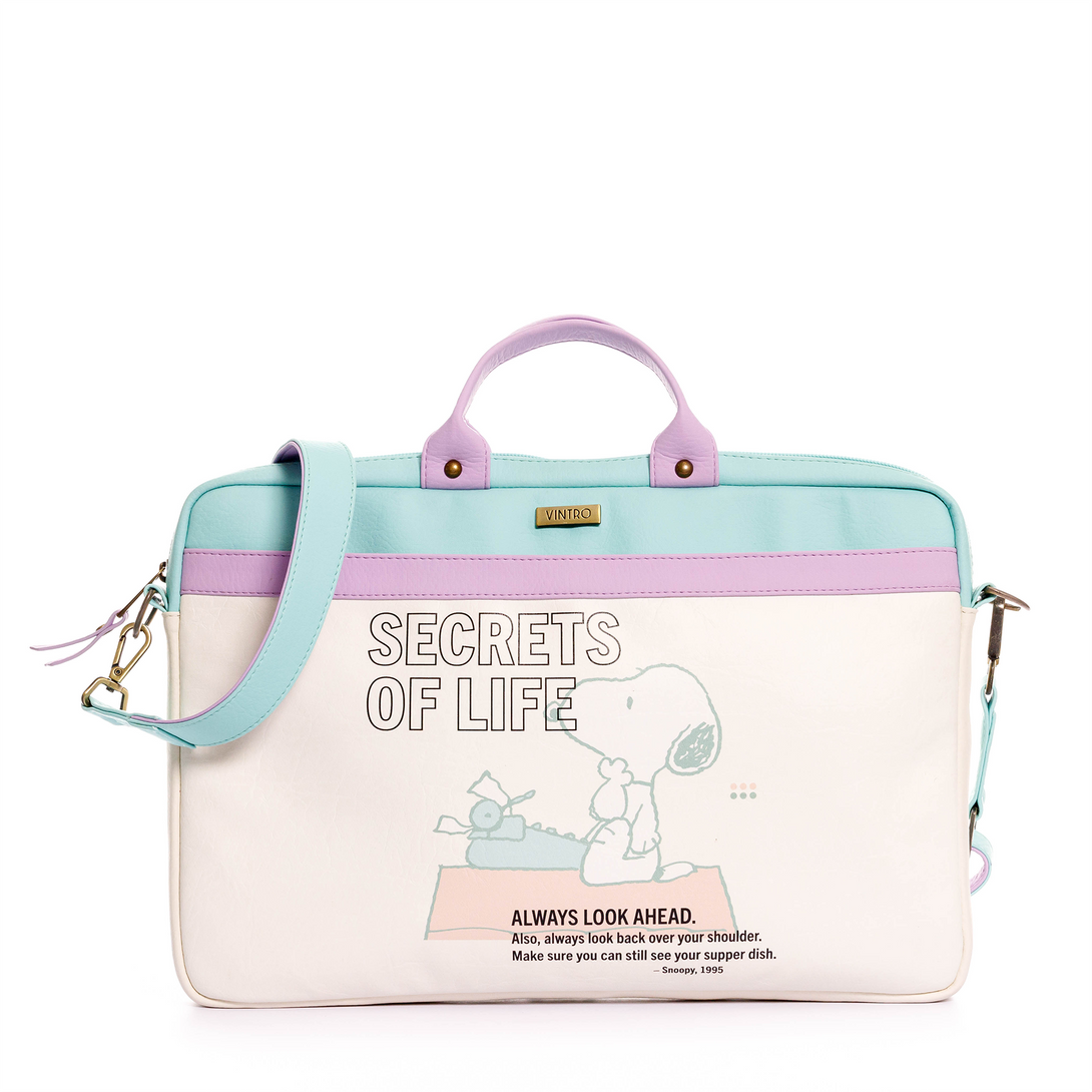 MALETIN PARA MUJER SNOOPY PARA PC O COMPUTADOR