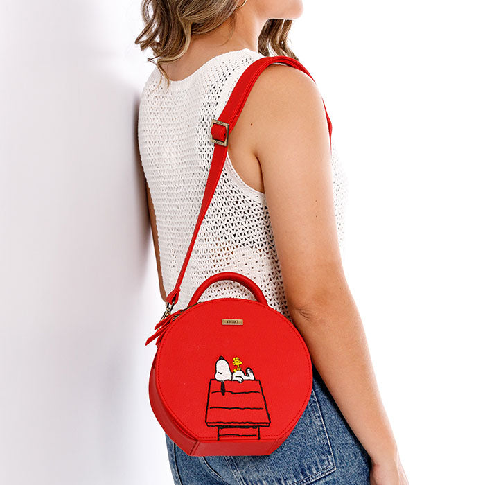 MANOS LIBRES PARA MUJER SUIZA ROJO SNOOPY