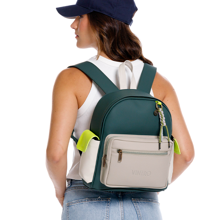 MORRAL PARA MUJER NOMAD VERDE CON BOLSILLO POSTERIOR