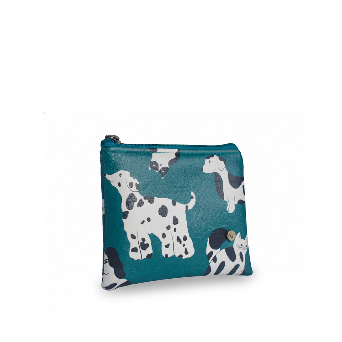 Monedero Básico Para Mujer Verde Gris Pets & Friends
