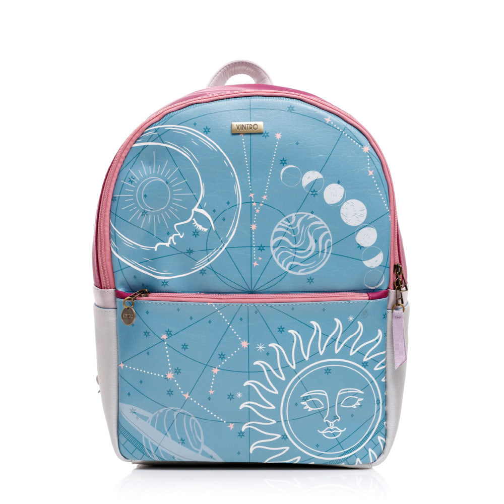 MORRAL PARA MUJER DAYTONA AZUL EN CUERO VEGANO PORTAPC