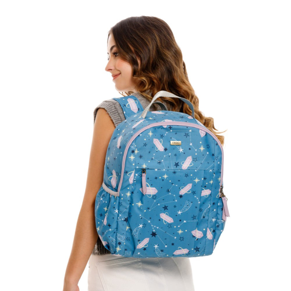 MORRAL PARA MUJER ESTAMBUL AZUL CUARZO EN LONA