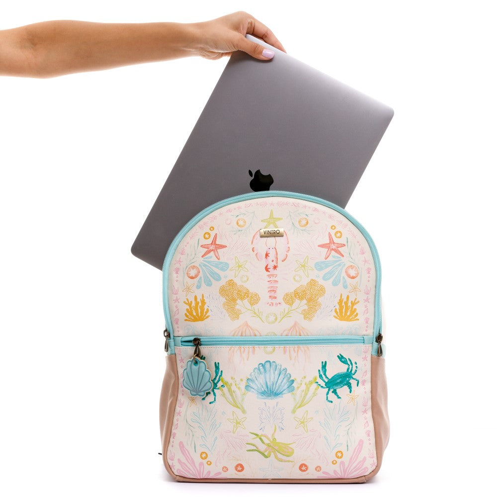 MORRAL PARA MUJER DAYTONA AGUAMARINA EN CUERO VEGANO PORTAPC