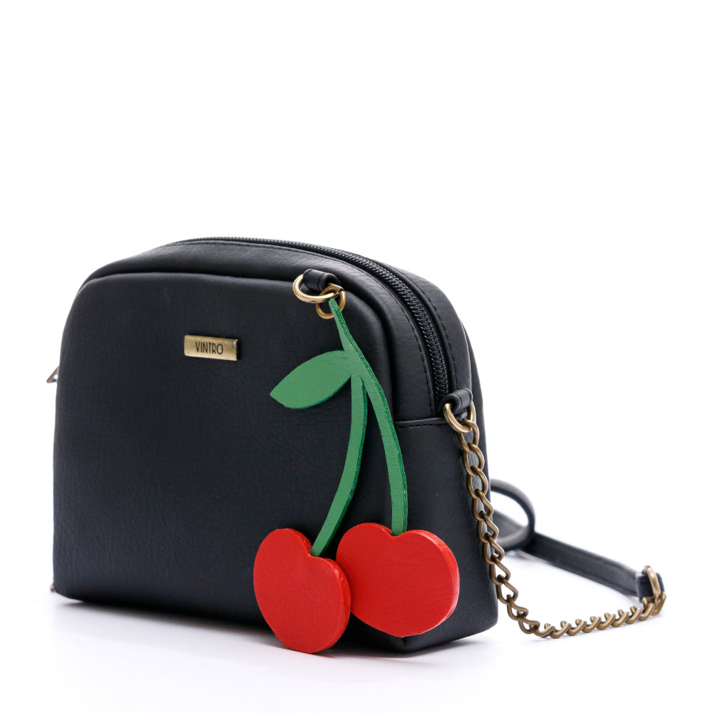 MANOS LIBRES PARA MUJER MYKONOS NEGRO EN CUERO VEGANO