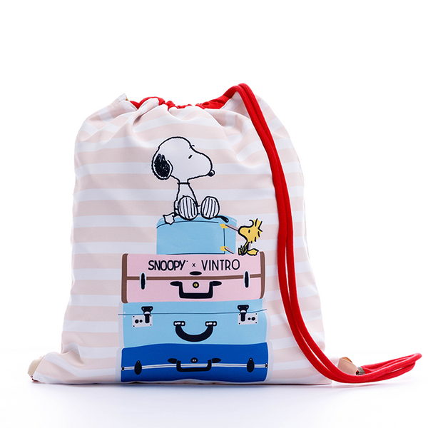 BOLSO TIPO TULA PARA MUJER SNOOPY FRANJAS EN TELA ANTIFLUIDO