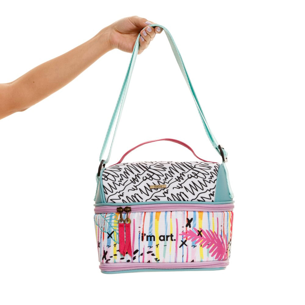 LONCHERA PARA MUJER TAMPA EXPANDIBLE EN LONA