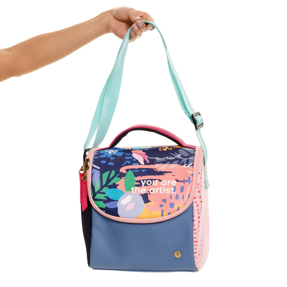 LONCHERA PARA MUJER JAMAICA ESTAMPADA EN CUERO VEGANO