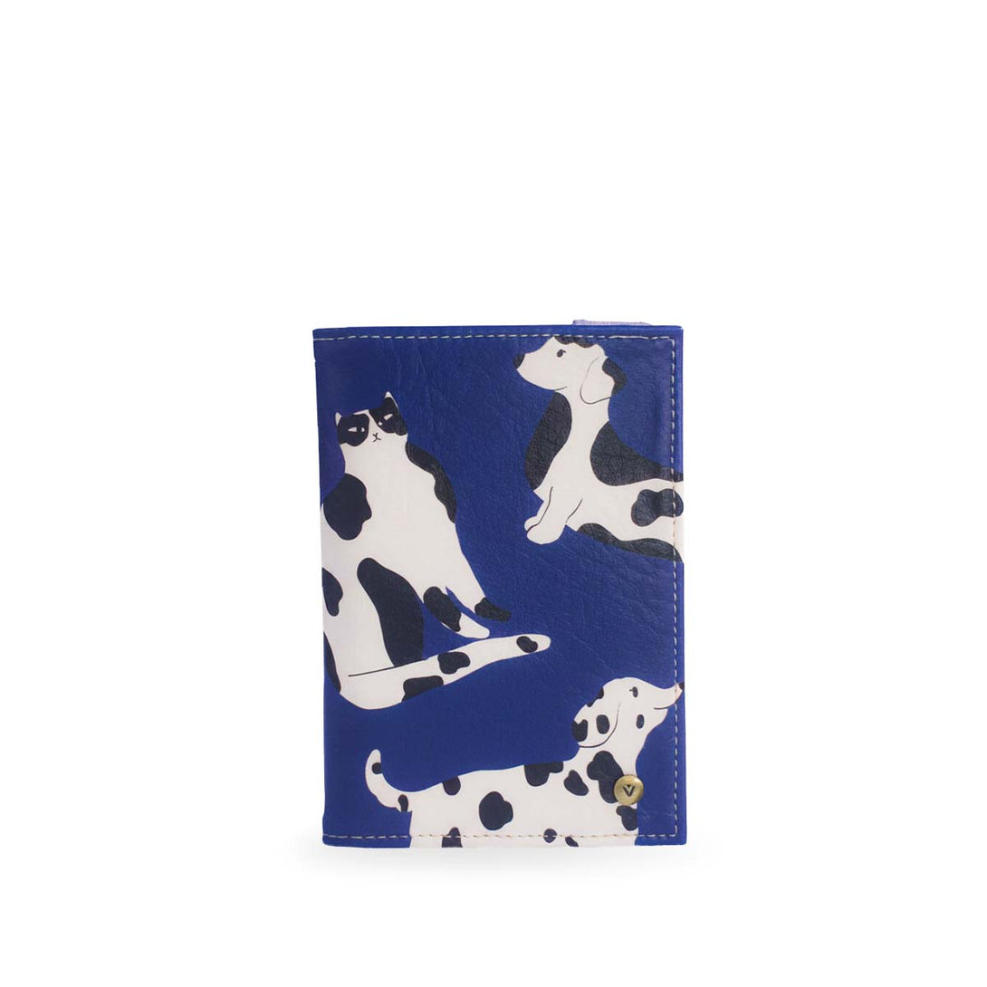 Porta Pasaporte Praga Azul Para Mujer Pets & Friends