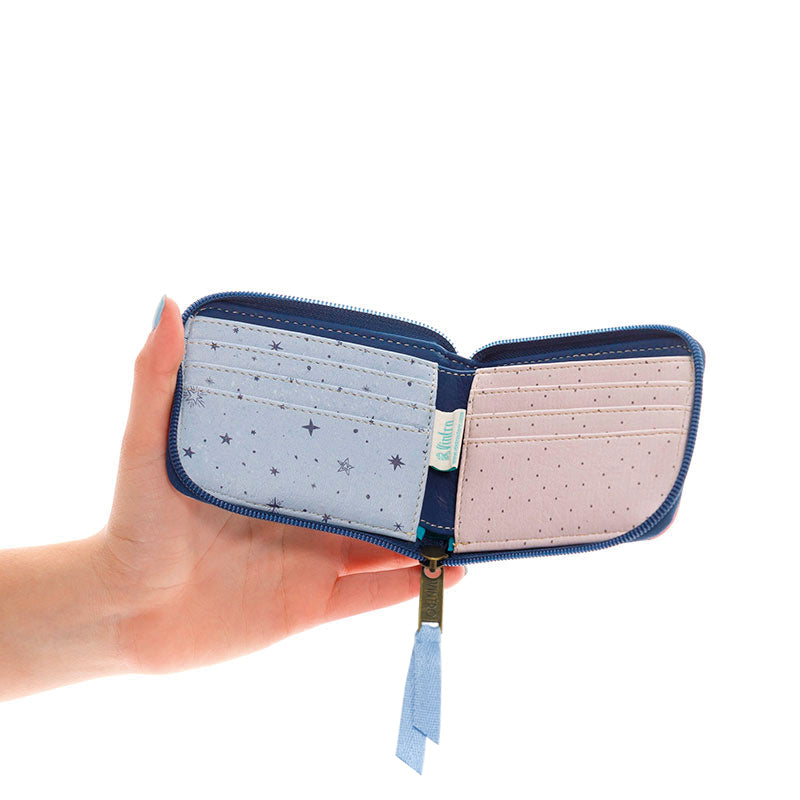 BILLETERA PEQUEÑA PARA MUJER VENECIA PRINCIPITO EN CUERO VEGANO