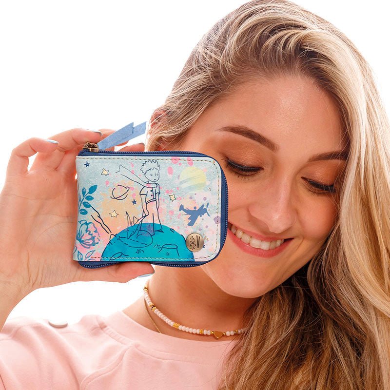 BILLETERA PEQUEÑA PARA MUJER VENECIA PRINCIPITO EN CUERO VEGANO