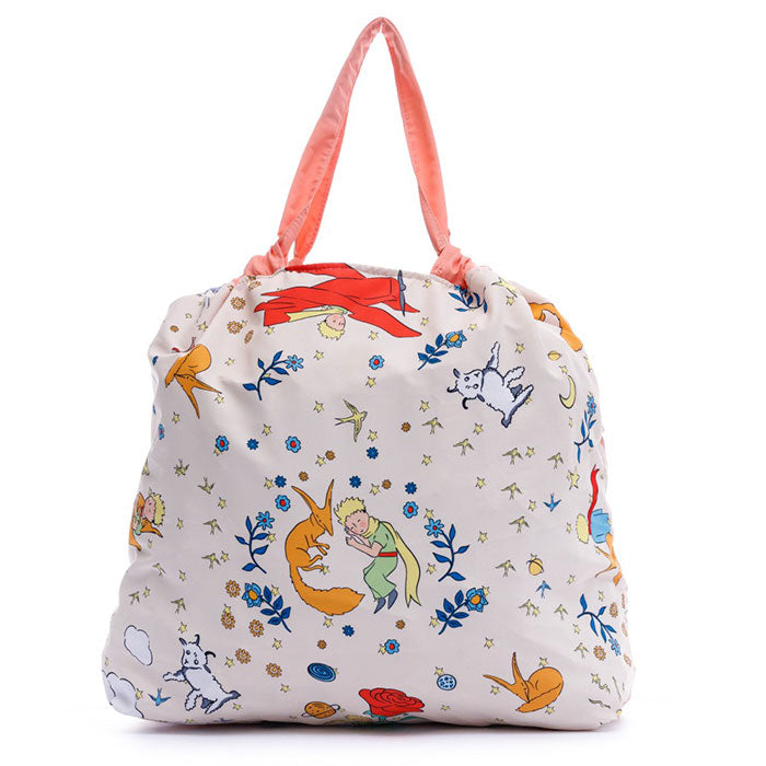 BOLSA ECOLOGICA PARA MUJER PRINCIPITO ROSADA EN TELA ANFLUÍDO PLEGABLE