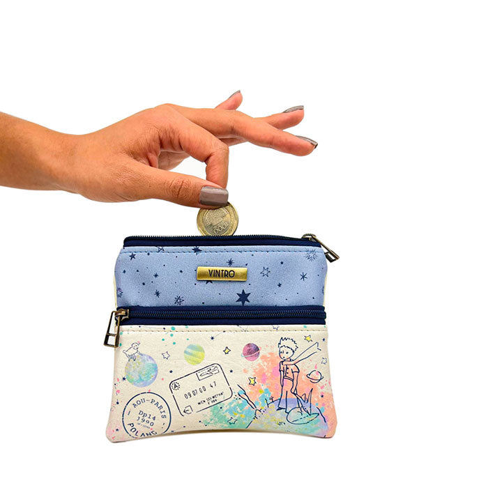 MONEDERO PARA MUJER EGIPTO PRINCIPITO EN CUERO VEGANO