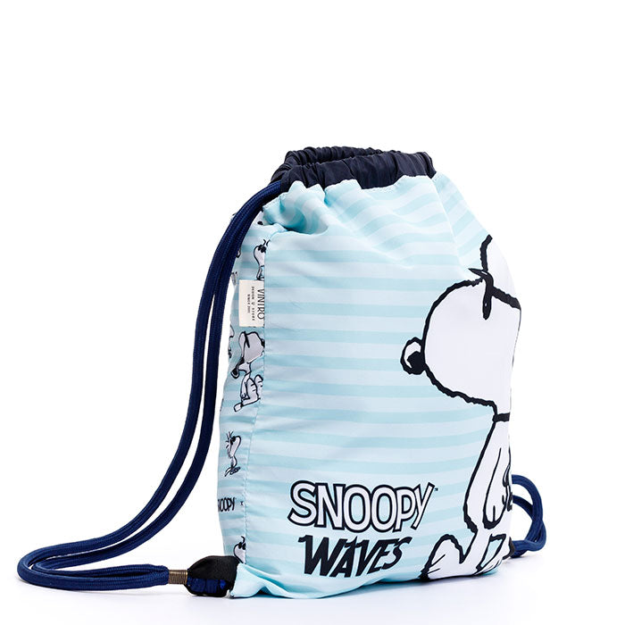 BOLSO TIPO TULA AZUL SNOOPY EN TELA ANTIFLUIDO