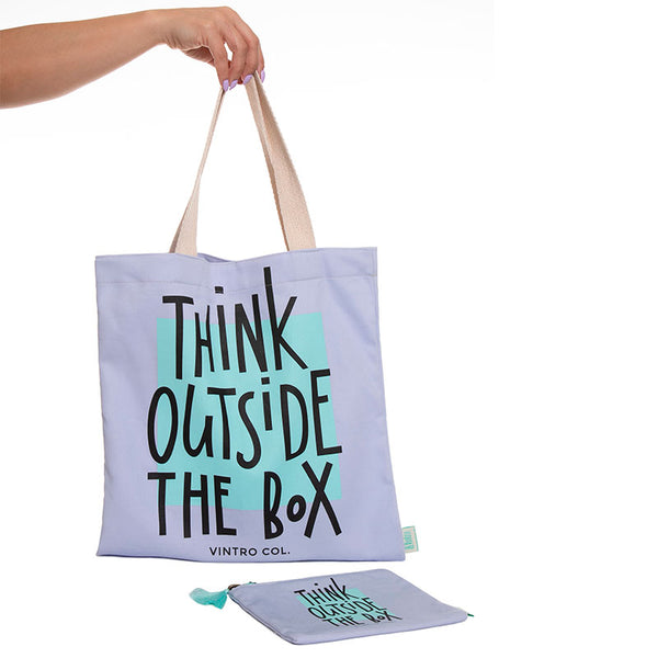 TOTE BAG THINK OUTSIDE THE BOX